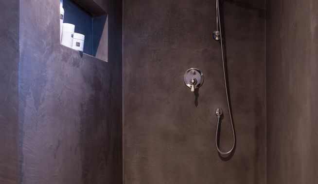 Landelijke badkamervloer