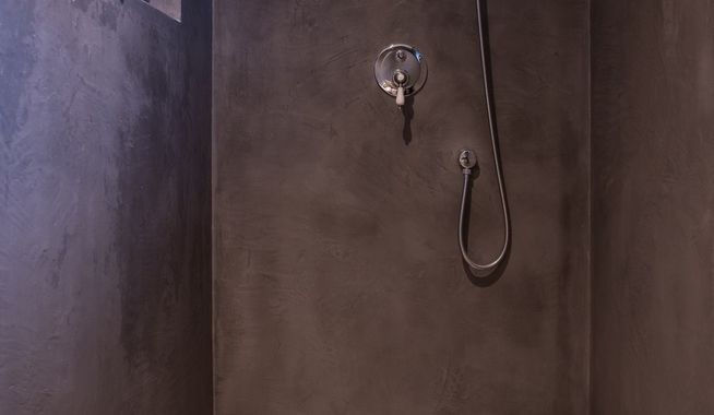 Landelijke badkamervloer