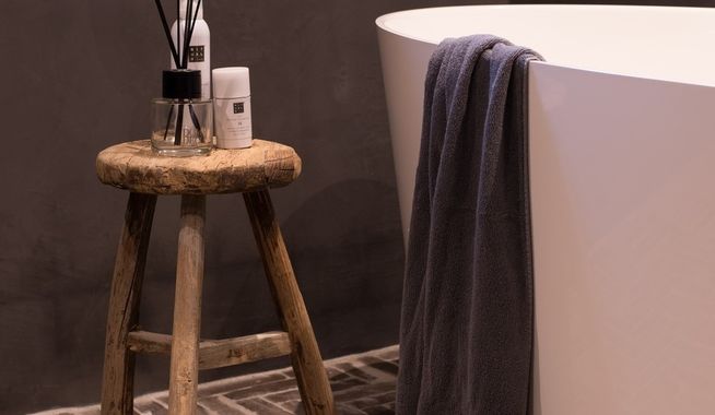 Landelijke badkamervloer