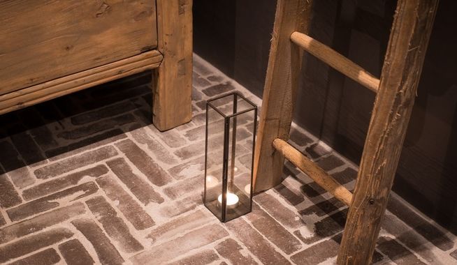 Landelijke badkamervloer