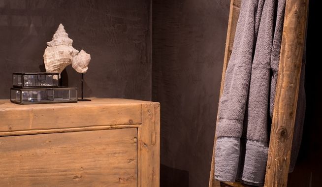 Landelijke badkamervloer