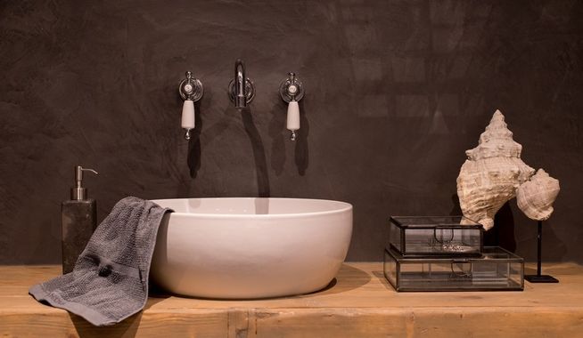 Landelijke badkamervloer