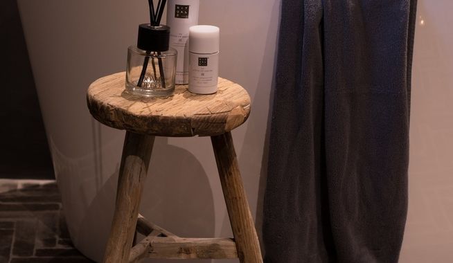 Landelijke badkamervloer