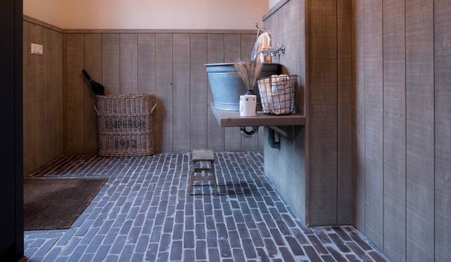 Binnenvloer landelijke stijl