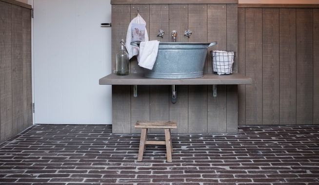 Binnenvloer landelijke stijl