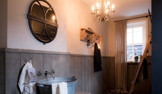 Binnenvloer landelijke stijl