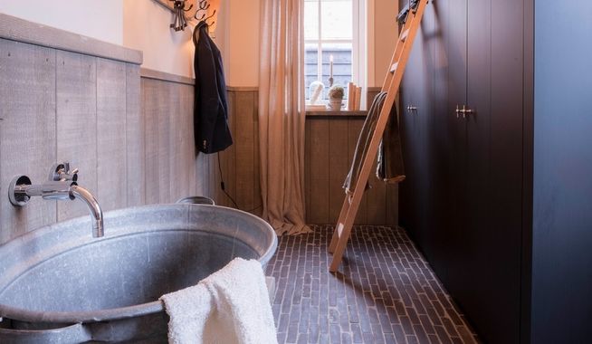 Binnenvloer landelijke stijl