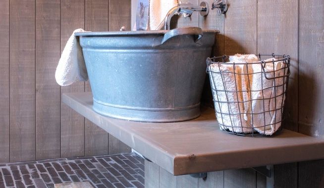 Binnenvloer landelijke stijl