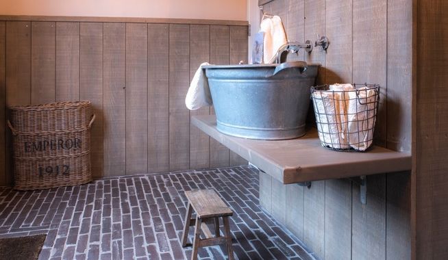 Binnenvloer landelijke stijl